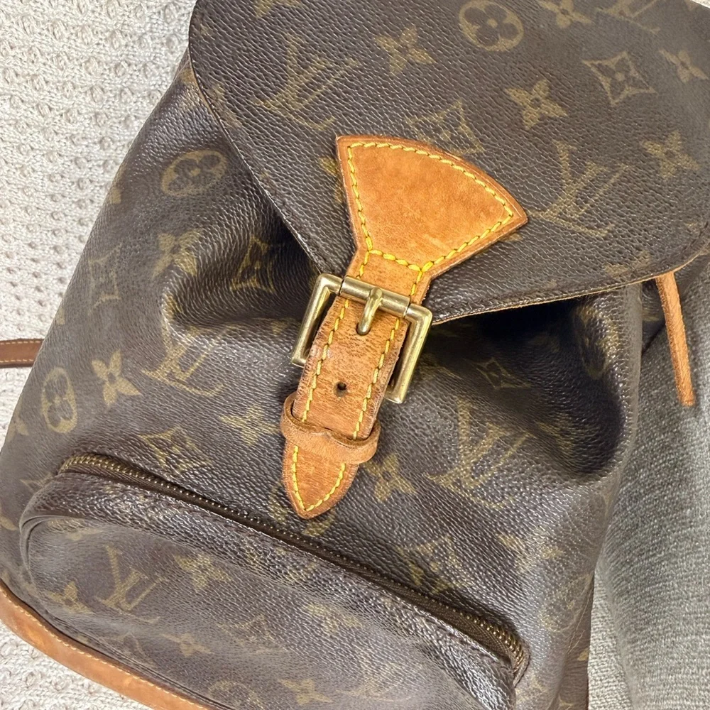 Vintage Louis Vuitton Brown Monogram Backpack - Picture 2 of 16